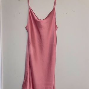 Urban Outfitters Pink Satin Dress